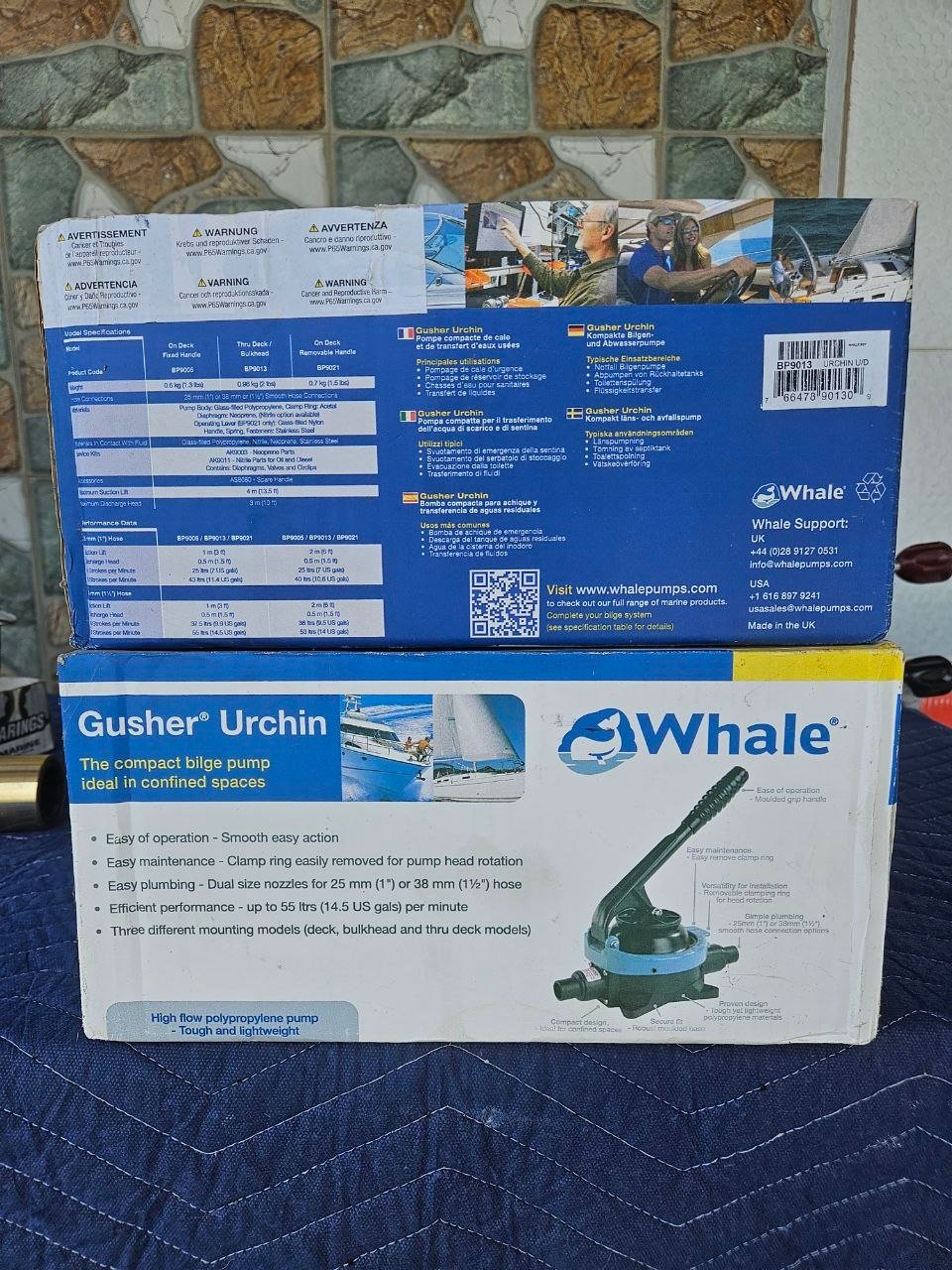 Whale Gusher Urchin Manual Bilge Pump — New in Box (2 Available)